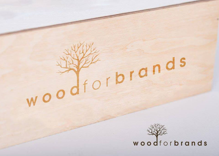 Projekt logo dla firmy Wood For Brands 